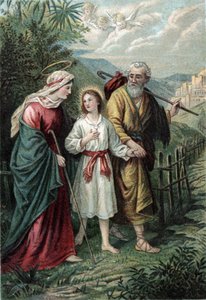 Josef og Maria med Jesus af English School